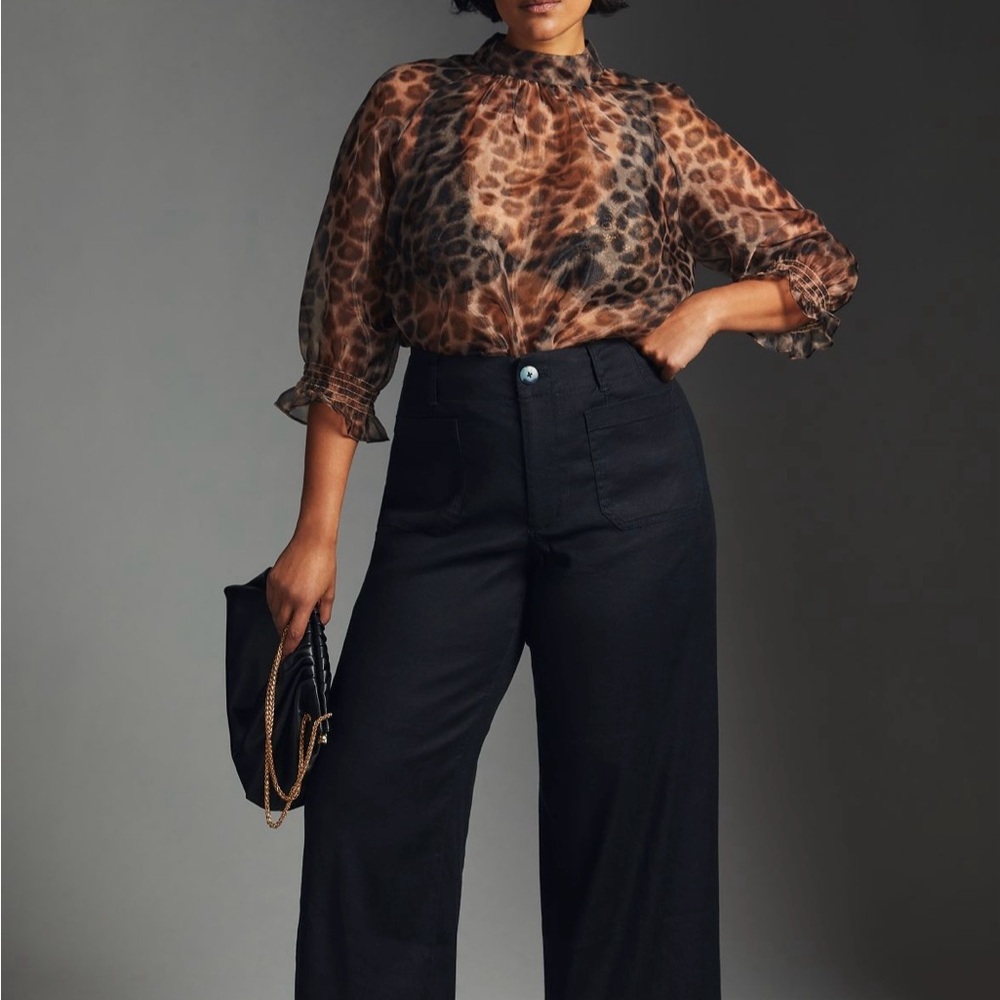 Anthropologie Maeve Collette Linen Pant